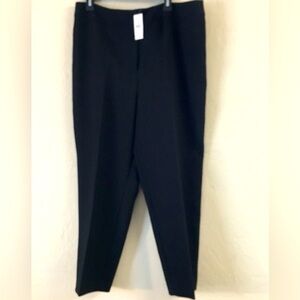 Ann Taylor Dress Trousers The Slim High Rise 14 Black Ankle Workwear Office
